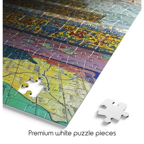 Buffalo Games  Spanish Tiles  500 Piece Blanc Puzzles - Picture 7 of 8